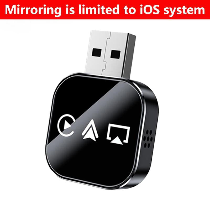 【Yurnlv】2026 Upgrade 3 in 1 Wireless Carplay Mirror Link Adapter Instant Wired to Wireless Conversion Plug & Playmini Stable Design for Wired Carplay,Airplay