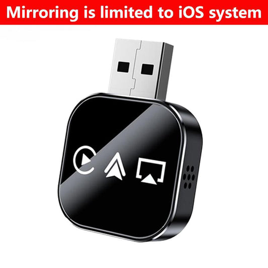 【Yurnlv】2026 Upgrade 3 in 1 Wireless Carplay Mirror Link Adapter Instant Wired to Wireless Conversion Plug & Playmini Stable Design for Wired Carplay,Airplay